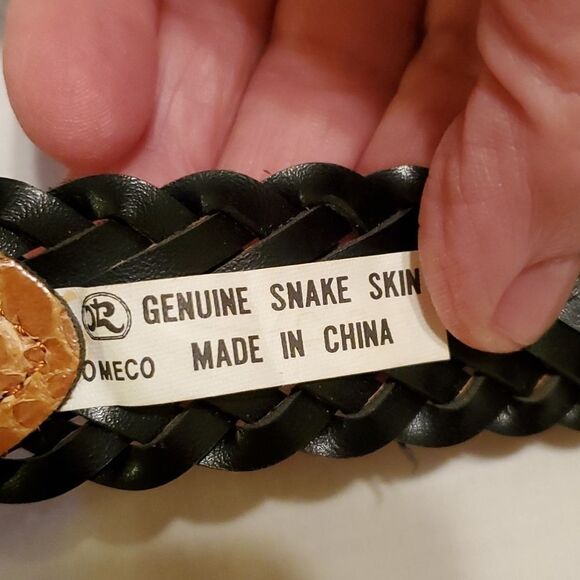 COMECO genuine snakeskin belt size 37 - Picture 4 of 7